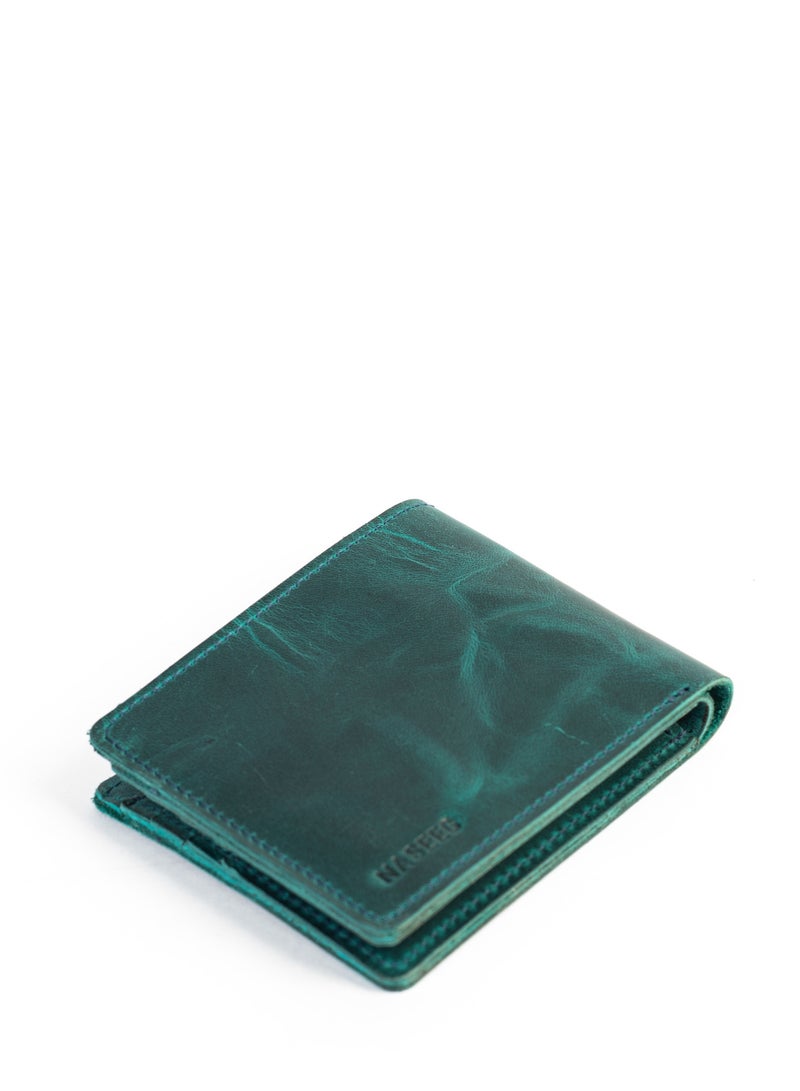 NASEEG Narmer Genuine Leather Wallet From Naseeg - Turquoise Crazy Horse - Image 5